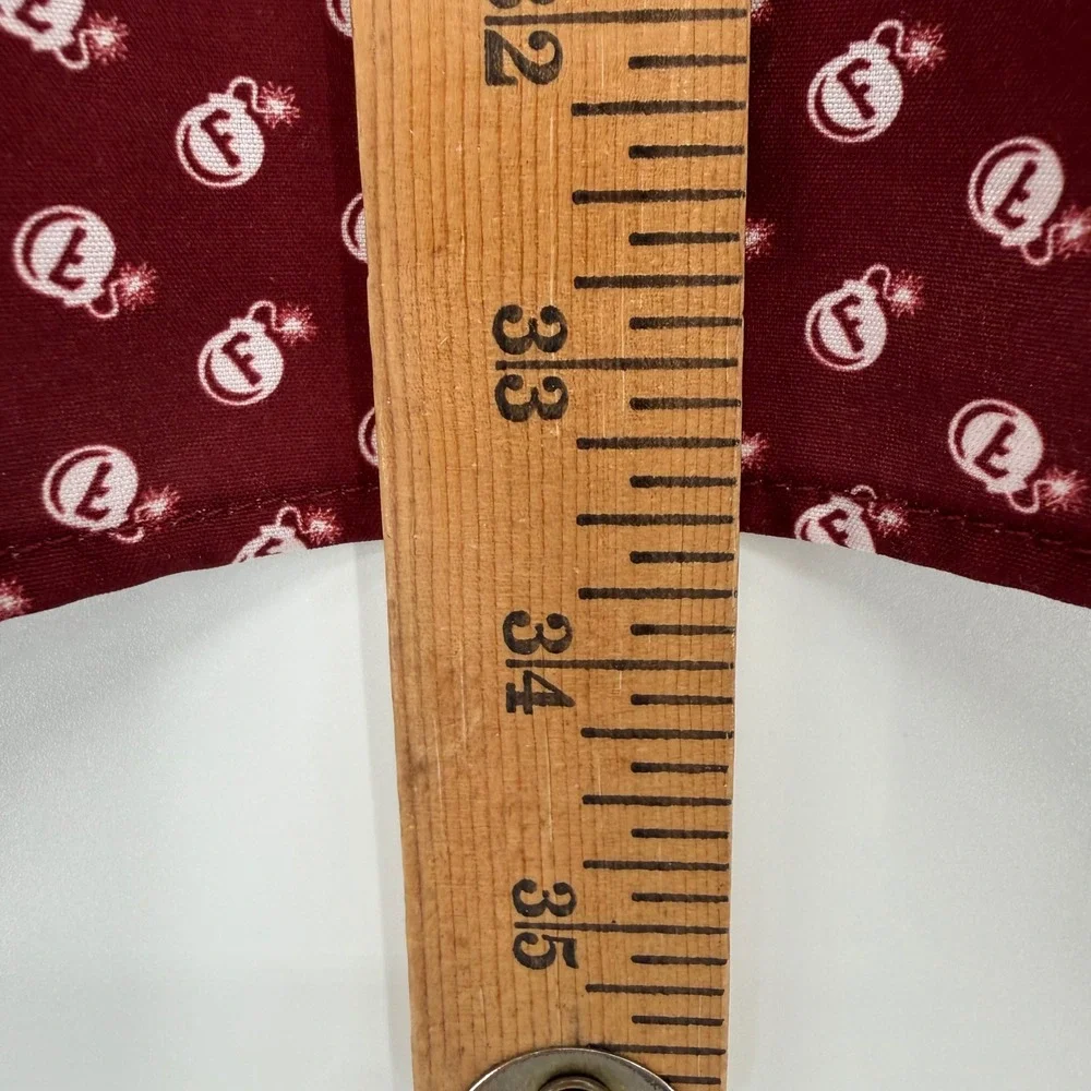Dixxon Flannel Co Shirt Mens L Burgundy F Bomb D-Lite Short Sleeve Button Down
